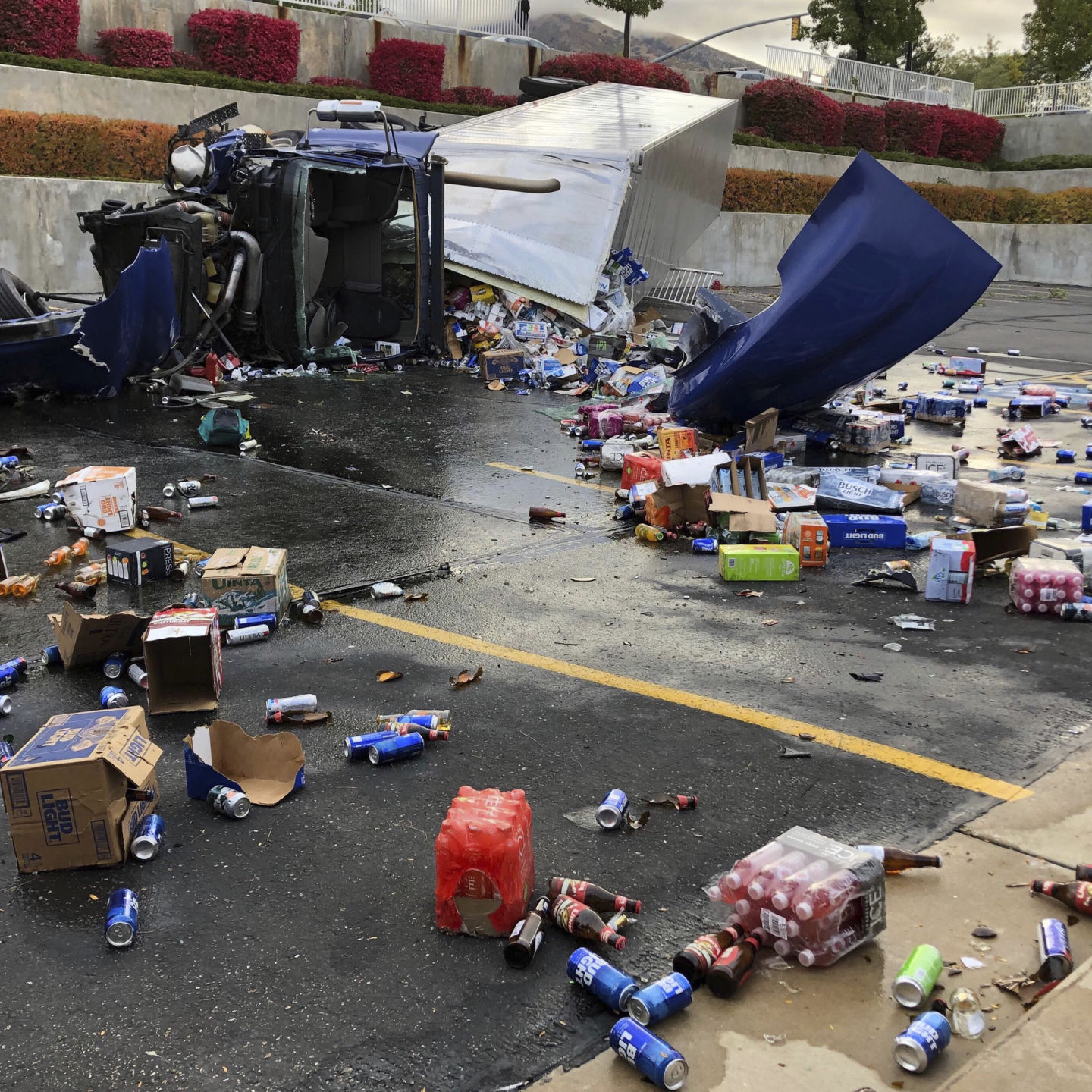 Beer Truck Spill-Mormon Church